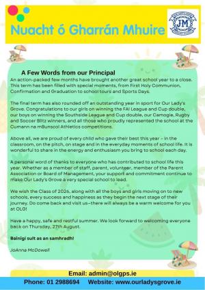 Summer Newsletter 2026